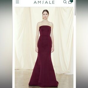 Amsale Jaylin Dress- black color, size 00